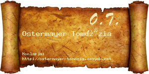 Ostermayer Tomázia névjegykártya